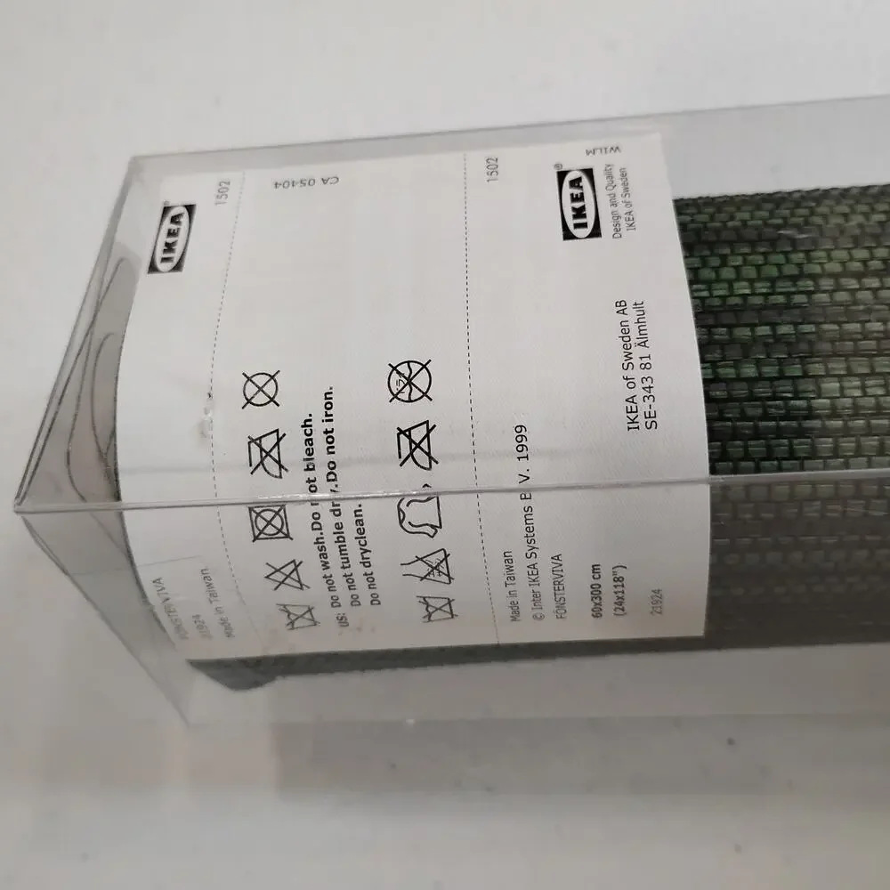 IKEA FONSTERVIVA Panel Curtain Light Blind Green Natural 24x118